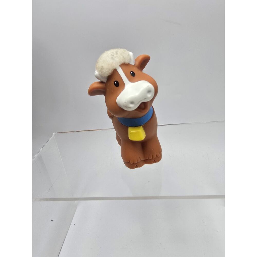 Fisher Price Little People Brown Cow with Bell Touch n Feel